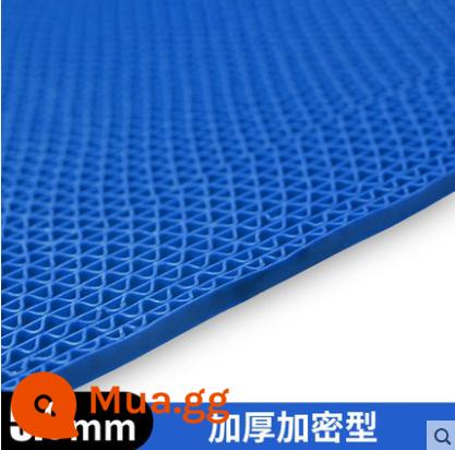 Thảm Chống Trơn Trượt Nhựa PVC Thảm Chống Thấm Diện Tích Lớn Bột Phòng Tắm Nhà Bếp Vệ Sinh Rỗng Chống Trơn Trượt Sàn - Màu xanh lam [Mã hóa 5.0MM]