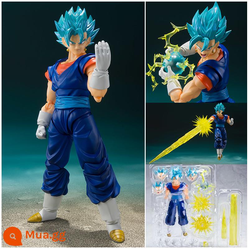 Trong nước shf Dragon Ball mô hình siêu di động Monkey King Vegeta Zamas Saiyan búp bê đồ chơi - Super Blue Vegito [16CM siêu nhiều phụ kiện hiệu ứng đặc biệt]