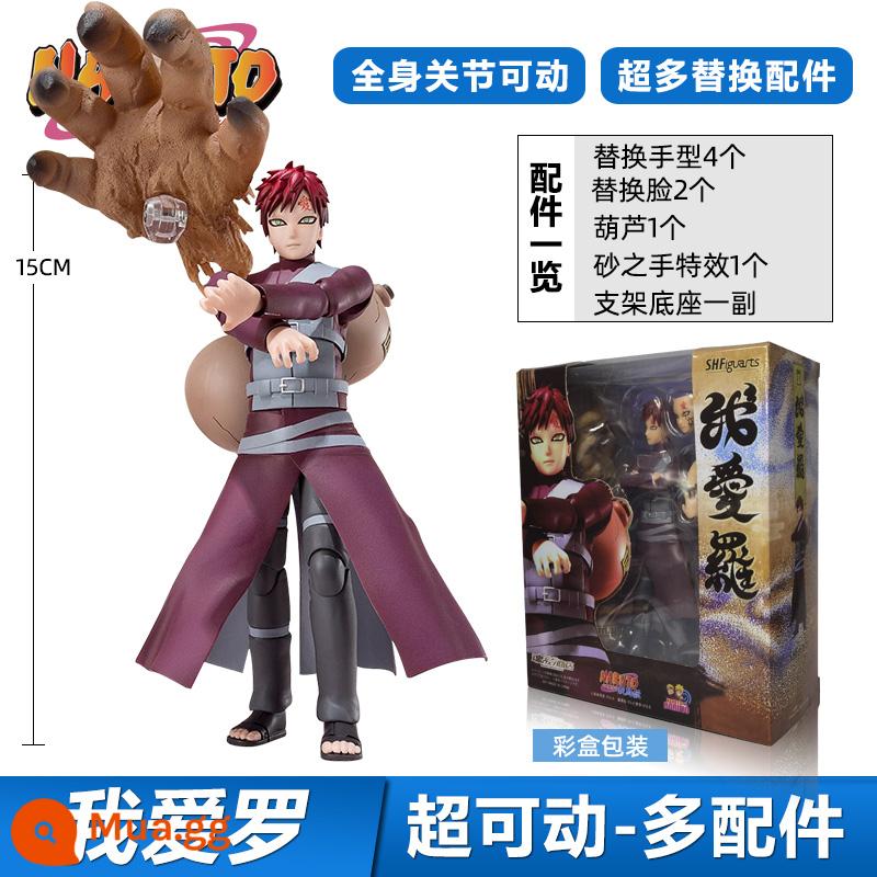 SHF Naruto Uchiha Sasuke thực hành thay đổi khuôn mặt mô hình búp bê đồ chơi trang trí món quà sinh nhật bé trai - Gaara có thể được di chuyển