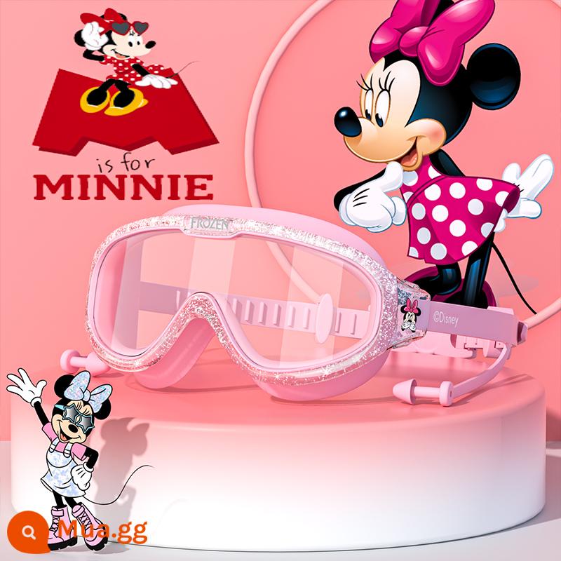 Disney Kính Bơi Trẻ Em Mũ Bơi Bé Trai Bé Gái Kính Bơi Chống Nước Chống Sương Mù HD Chuyên Nghiệp Kính Lặn Bộ - Fan nghịch ngợm - Minnie