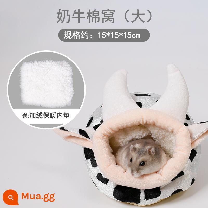 Hamster bông ấm tổ gấu vàng mùa đông tổ nhỏ mật ong túi lượn hoa cành chuột trốn nhà mùa đông đồ dùng mùa đông - Bò cỡ lớn (gấu vàng, lùn mập)