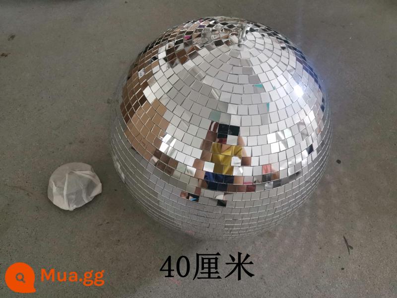 bóng disco gương phản chiếu bóng ktv nhà sân khấu disco xoay thanh bóng chụp ảnh cưới bóng thủy tinh phản quang - Động cơ màu trắng bạc 40cm miễn phí vận chuyển