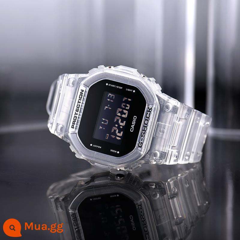 Đồng hồ CASIOCASIO xanh dương nam g-shock thể thao sinh viên chống nước sương mù xanh chống sốc kháng từ GA-100 - Dòng sản phẩm băng cứng DW-5600SKE-7