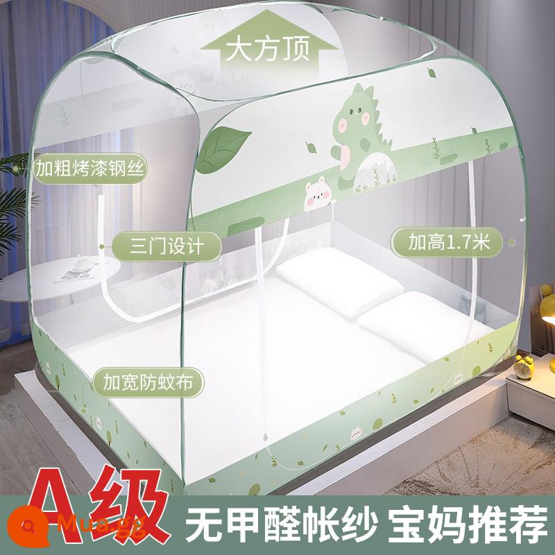 Mùng yurt không cần lắp chống rơi phòng ngủ nhà trẻ 2021 mẫu mới cao cấp tài khoản gấp được mới - Thiên đường khủng long · Mẫu mới 2022 (Ba cửa) [Mặt vuông lớn]