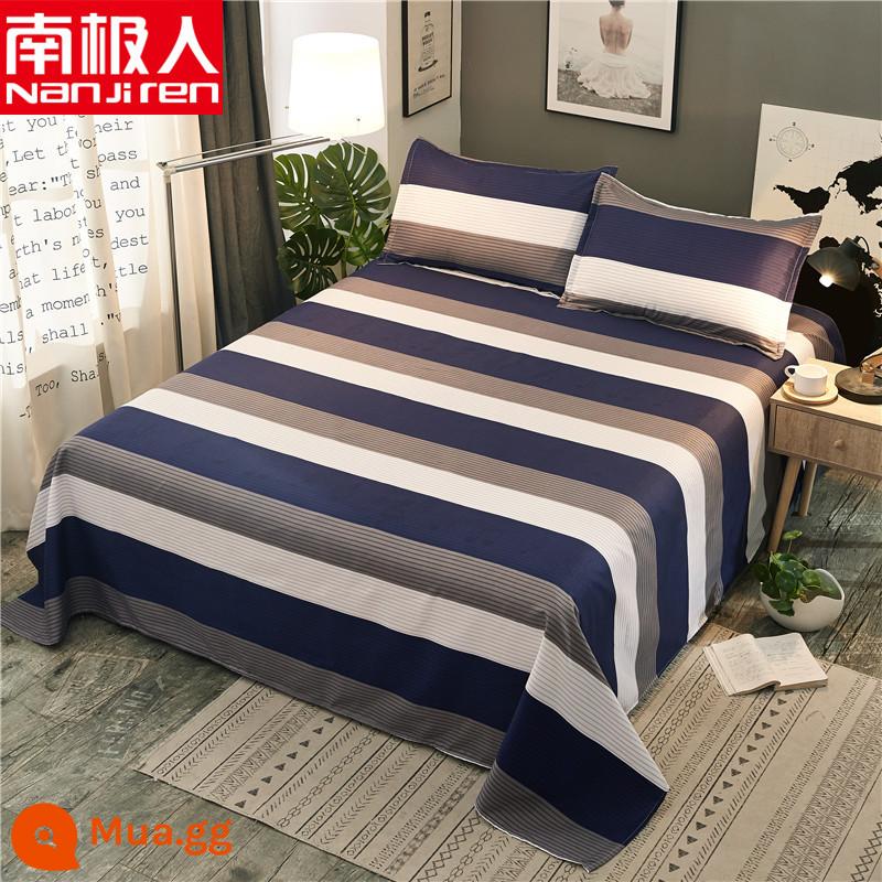 Người Nam Cực đã giặt ga trải giường cotton ký túc xá đơn sinh viên giường đôi 1,5m ký túc xá trẻ em ga chăn nam - quý ông