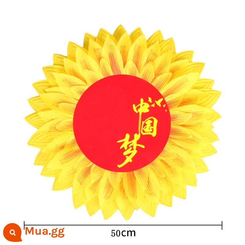 Bàn tay hoa hướng dương màu đỏ với hiệu suất khiêu vũ ngày quốc gia - Giấc mơ Trung Hoa 50cm [Thu mua ưu tiên giao hàng]