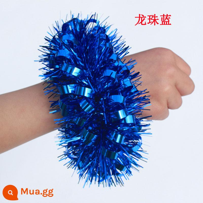 Mẫu giáo khiêu vũ hoa cổ tay 61 Ngày thiếu nhi thể hiện tay sequin hoa thể thao cuộc họp đạo cụ chuông vòng tay - ngọc rồng màu xanh