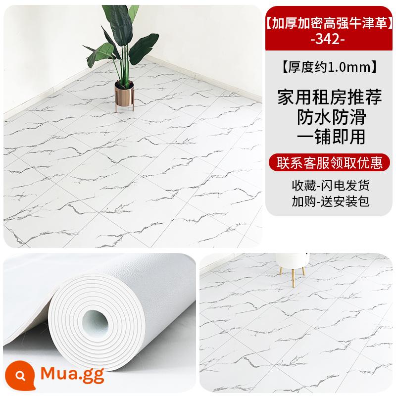 Sàn nhà dày da tân trang nhà thảm sàn xi măng được lát trực tiếp miếng dán sàn bằng nhựa PVC chịu mài mòn tự dính - Da Oxford mật độ cao và độ bền cao được làm dày và gia cố 342 [20 phẳng]