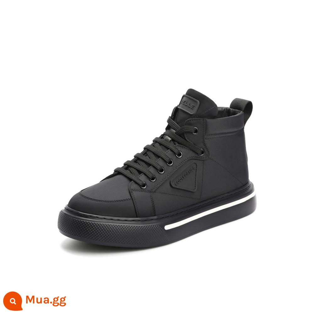 Belle Giày Sneaker Nam Mùa Đông 2022 Mới Thoải Mái Đế Dày Hợp Thời Trang Cổ Cao Cổ Ngắn Boot A0865DD2 - đen