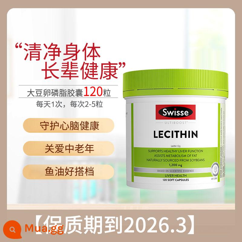 Kho ngoại quan Úc Swisse Soy Lecithin Softgels 1200mg 150 Viên Chăm Sóc Sức Khỏe Tim Mạch - trời xanh