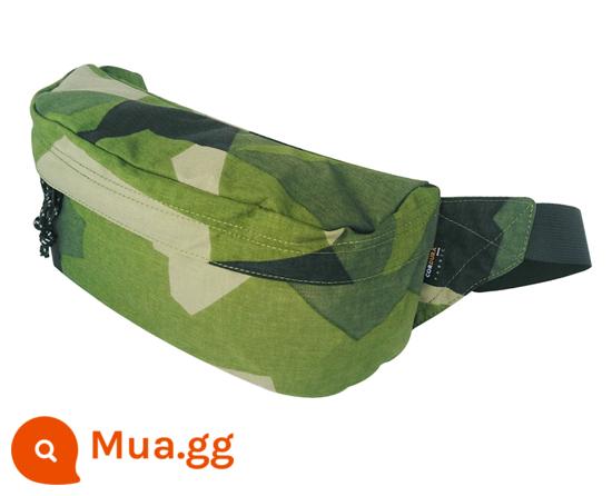 DuPont CORDURA túi đeo thắt lưng dành cho nam và nữ túi đeo ngực túi thường không thấm nước sử dụng kép Ba lô xiên thể thao YKK túi hợp thời trang - Ngụy trang Thụy Điển (vải 500D)