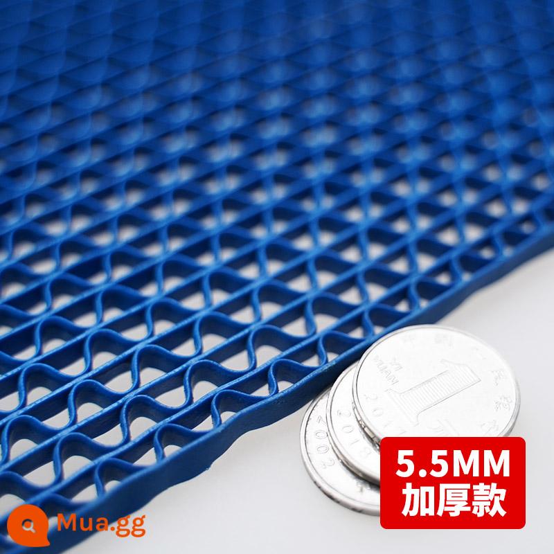 Phòng tắm chống pad pvc nhựa không thấm nước phòng trang điểm thảm nhà bếp hốc hốc pad - Màu xanh lam [dày thêm 5,5mm]