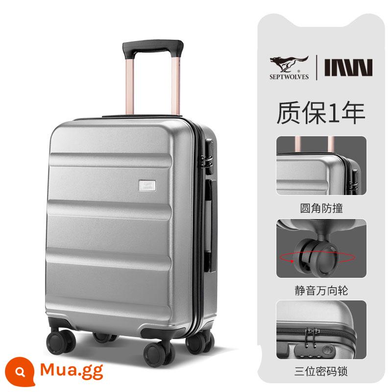 Hộp đựng xe đẩy nam Septwolf trường hợp mười thương hiệu hàng đầu lên máy bay Vali 20 inch hộp mật khẩu mạnh và bền của phụ nữ - sữa