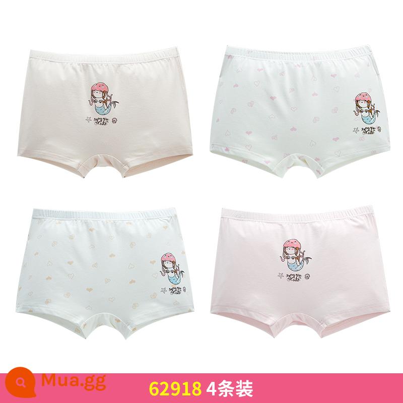 Quần lót trẻ em Inblen bé gái boxer bé gái modal cotton tam giác bé trung và lớn quần đùi boxer trẻ em - 62918