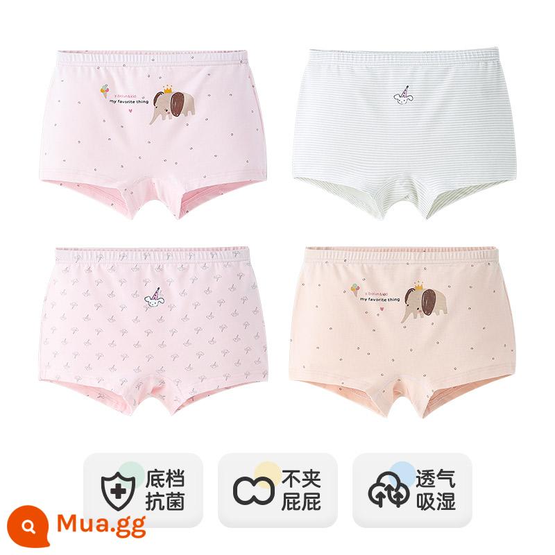 Quần lót trẻ em Inblen bé gái boxer bé gái modal cotton tam giác bé trung và lớn quần đùi boxer trẻ em - 15275