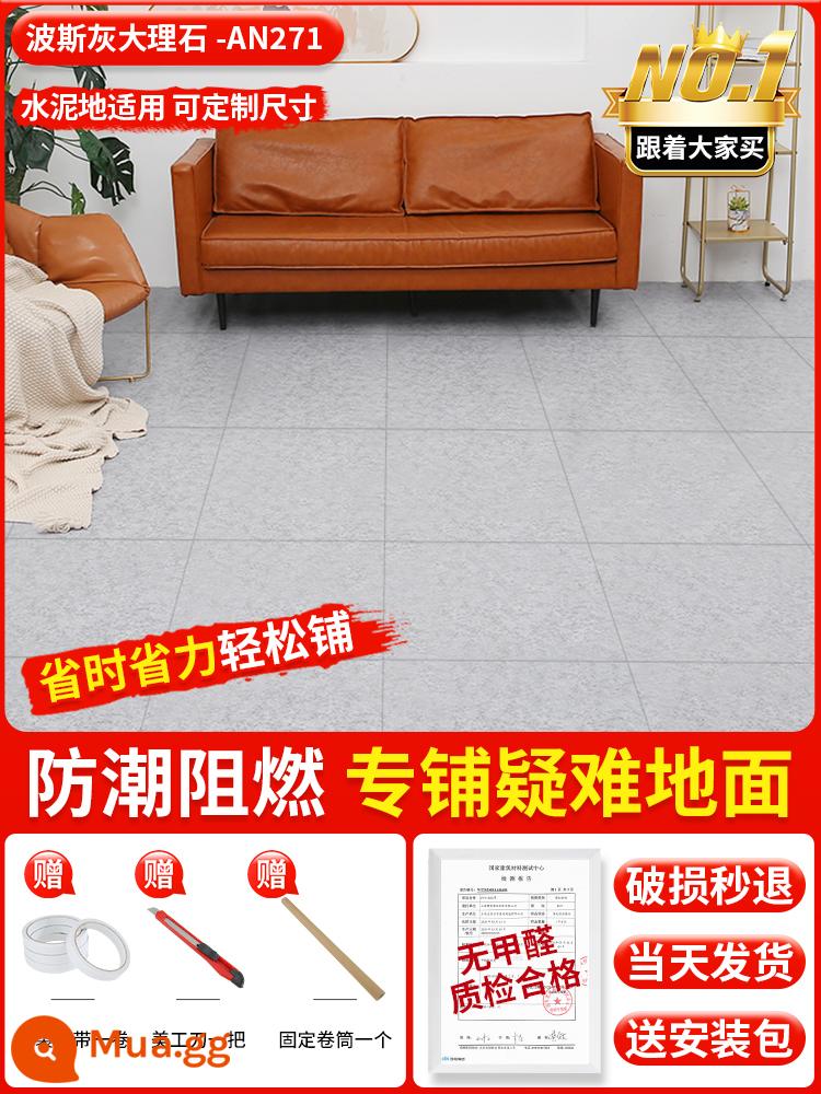 Sàn da dày hao mòn -Resistant Waterproof Home xi măng Tầng PVC Tầng Pad SHREV - [Phải có để trang trí nhà cửa] Da Oxford có độ bền cao được mã hóa chống mài mòn được nâng cấp dày AN271 [10 mét vuông]