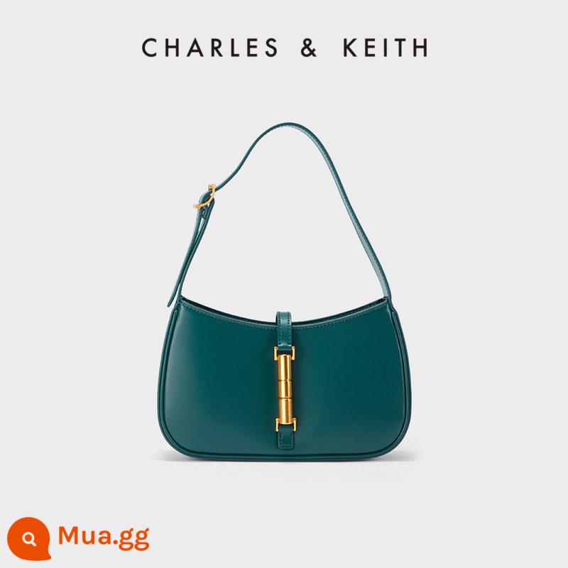 Túi đeo sát nách CHARLES&KEITH CK2-20151158 Fantasy Túi đeo vai nữ thời trang giản dị - màu xanh lá cây