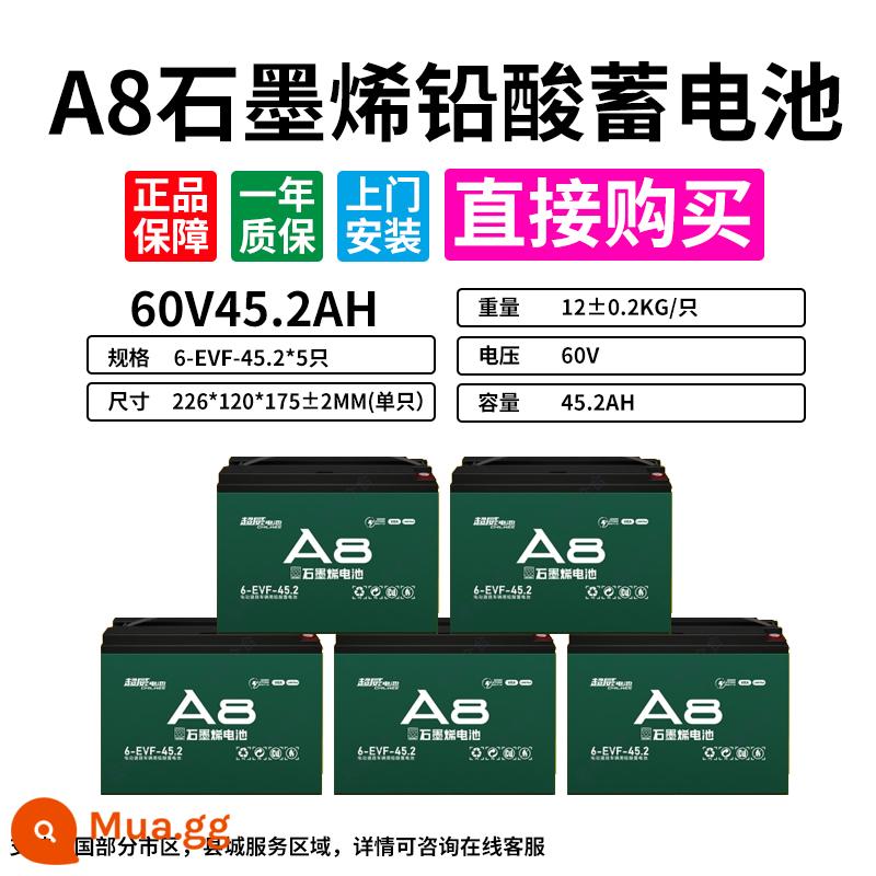 Chaowei Zhen A+ pin graphene 48v60v72v12ah20A pin axit chì xe điện hai hoặc ba bánh tiêu chuẩn quốc gia - Graphene mới 60V45A (không mua trực tiếp pin cũ)