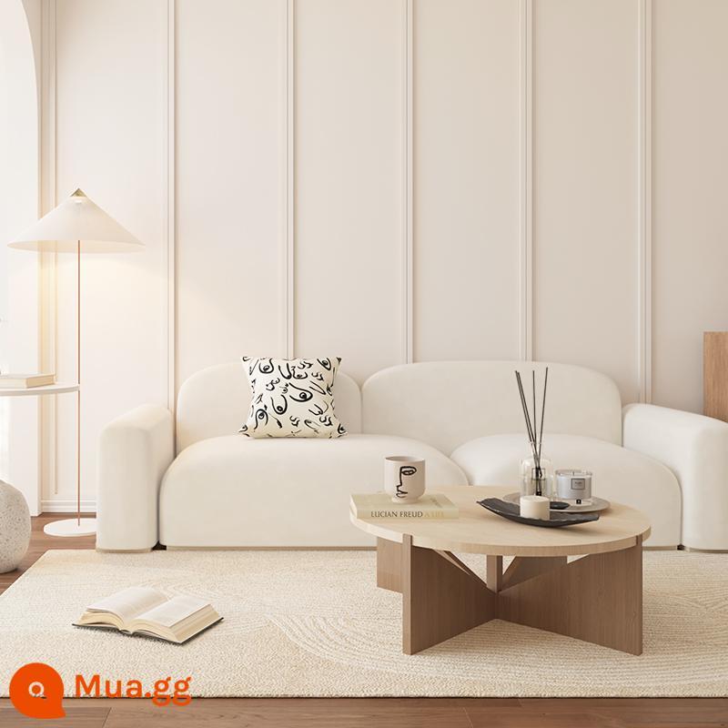 [Sản xuất bởi công chúa] Vỏ bọc sofa màu kem bao gồm tất cả các loại vải bọc đàn hồi vải bọc cố định chống trượt - kem trắng