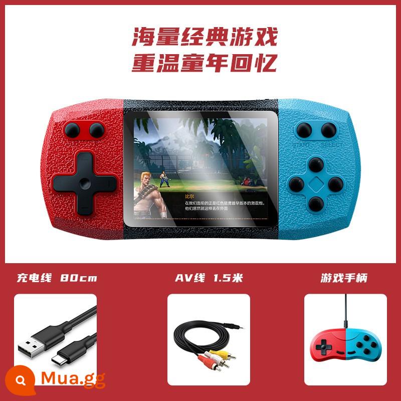 Tay cầm chơi game xuyên biên giới mới G620 cầm tay độc lập mini trò chơi cổ điển màn hình màu xanh đỏ đồ chơi trẻ em quà tặng - Đỏ và Xanh [Đôi]