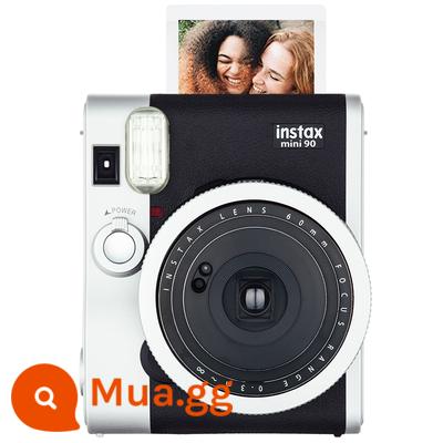 Gói máy ảnh Fujifilm Fuji mini90 với giấy ảnh Polaroid khi chụp ảnh cổ điển instax - đen