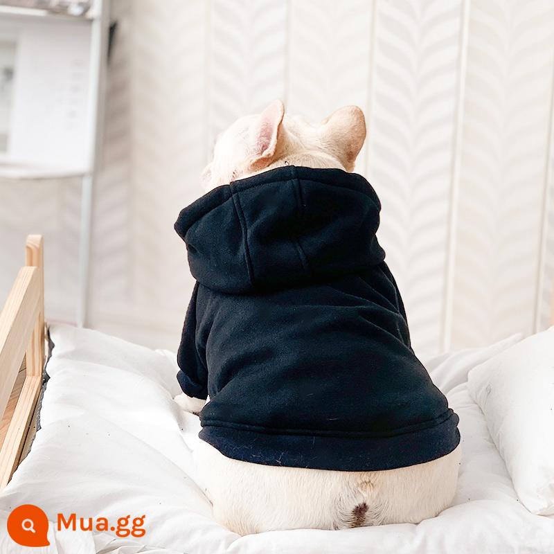 Fa Dou Dog Dog Quần áo Mùa xuân và mùa thu Bulls Bulberry Boolian vừa vừa vào mùa đông - (Lông cừu cho mùa thu đông) áo hoodie đen