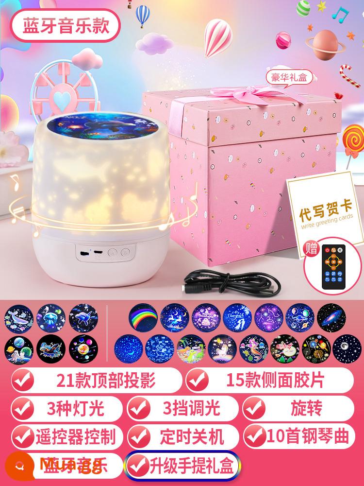 Máy chiếu Sky Sky Lantern Star Story Story Machine của trẻ em Đồ chơi đồ chơi sinh nhật Girl Baby Baby Night Light Christmas - [Không thông minh] [Âm nhạc Bluetooth] Xingyue: 21 máy chiếu + 10 bản nhạc + điều khiển từ xa + bao bì tinh tế +…