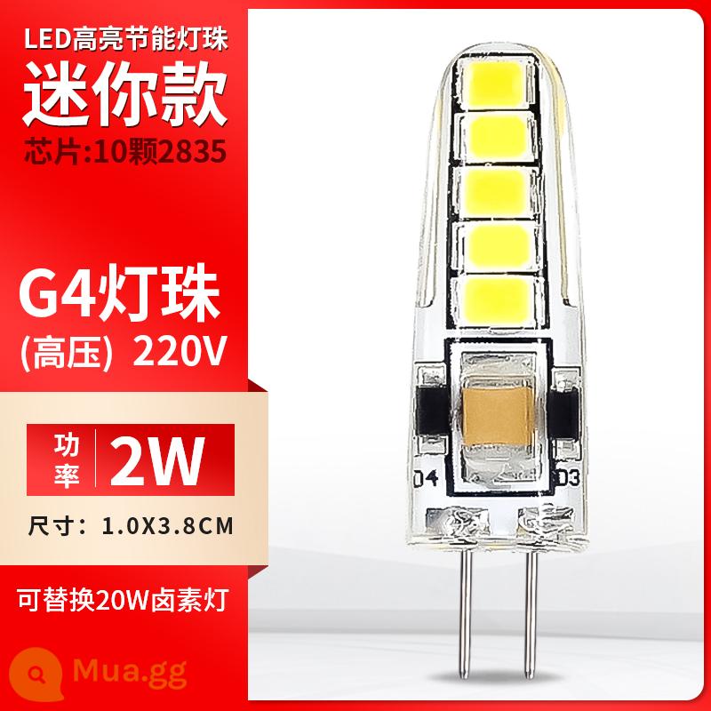 G4 đèn bead led pin điện áp thấp 12 v đèn pha lê chèn bong bóng 220 v siêu sáng g9 nguồn sáng g5.3 tiết kiệm năng lượng bóng đèn nhỏ - [Mini Highlight] Điện Áp Cao G4-220V [2W-Thay Thế 20W]