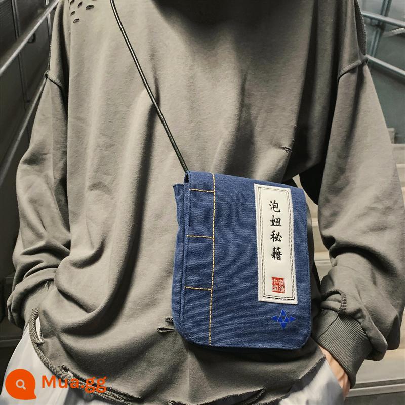 Túi Messenger nam ins túi nhỏ hợp thời trang thương hiệu hợp thời trang canvas satchel cặp đôi ba lô nhỏ túi đeo vai cá nhân túi đựng dụng cụ - Gian lận trong kho