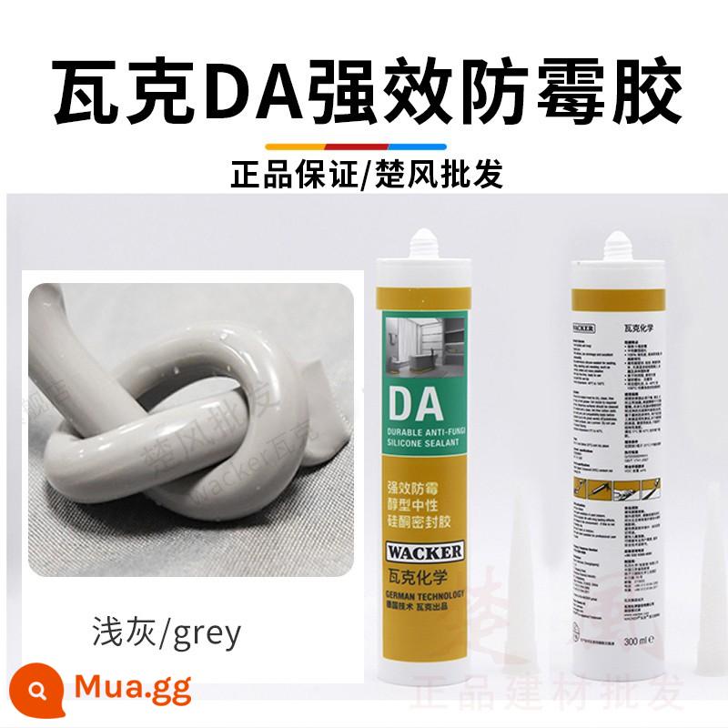 Đức Wacker DA nhà bếp và phòng tắm chống nấm mốc không thấm nước cạnh trung tính keo silicone màu trắng trong suốt làm đẹp keo dán kính - DA chống nấm mốc cấp 0 mạnh hơn 12 lần [xám nhạt]