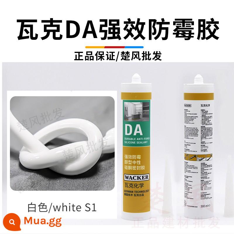 Đức Wacker DA nhà bếp và phòng tắm chống nấm mốc không thấm nước cạnh trung tính keo silicone màu trắng trong suốt làm đẹp keo dán kính - DA chống nấm mốc cấp 0 mạnh hơn 12 lần [trắng]