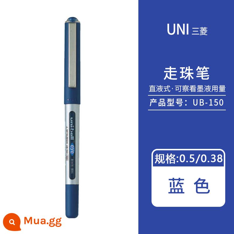 Nhật Bản uniball Mitsubishi UB-150 bút bi nước dạng lỏng thẳng trung tính Bút ký tên gốc nước 0,5mm 0,38 bút mực nước màu đen học sinh ub150 có bút lông màu đen văn phòng phẩm Nhật Bản đồ dùng văn phòng - màu xanh da trời