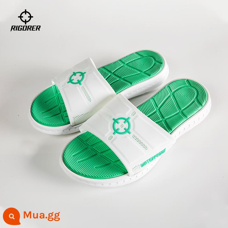 Dép thể thao dai dẳng nam mùa hè mặc bóng rổ Bãi biển Bãi biển ngoài trời Tide Tide Anti -slip Men Sandals mới - Z120160502 (EVA/CPE) xanh và trắng