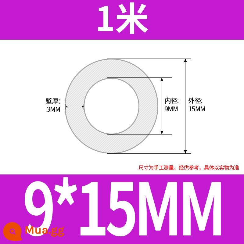 Vòi silicone vòi ống cao su chịu nhiệt độ cao cao su silicone ống nước 2/3/4/5/6/8/10/12/16/19mm - 9*15 (giá 1 mét