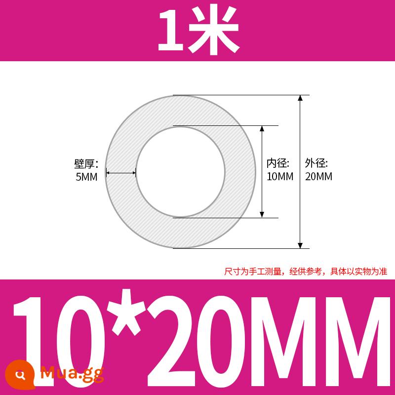 Vòi silicone vòi ống cao su chịu nhiệt độ cao cao su silicone ống nước 2/3/4/5/6/8/10/12/16/19mm - 10*20 (giá 1 mét