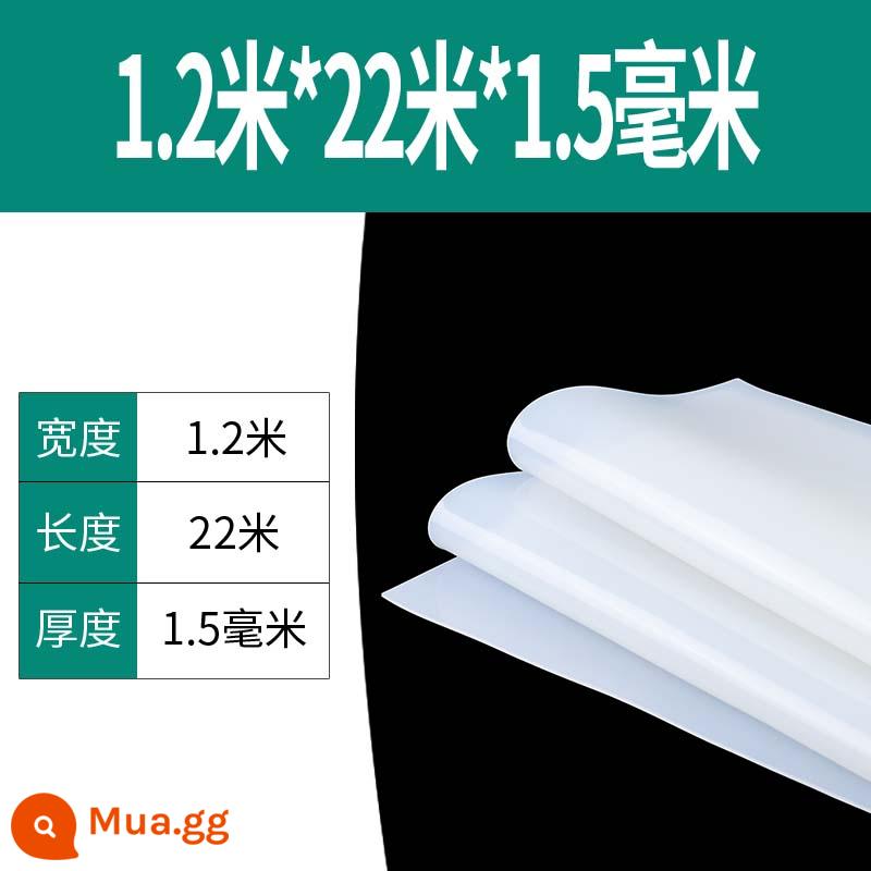 Tấm cao su silicon Miếng đệm silicon Cao su silicon chịu nhiệt độ cao Tấm cao su silicon Tấm cao su silicon Đệm phẳng Miếng đệm dày Chế biến cao su silicon - Chiều rộng 1,2 mét*Chiều dài 22 mét*Độ dày 1,5mm