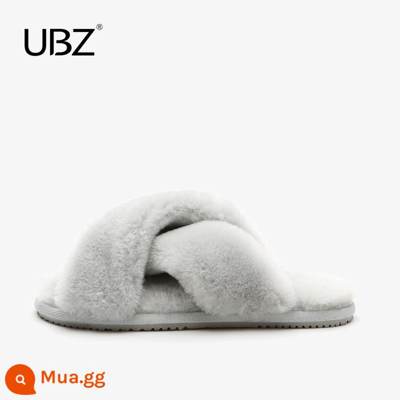 UBZ 2024 Lễ Tạ Ơn Nữ Giày Bốt Đi Tuyết Mùa Đông Nữ Chống Trơn Trượt Giày Cotton Nhung Giày Boot Cổ Ngắn Hết Hàng thanh lý - UH6001 Maya Màu Xám