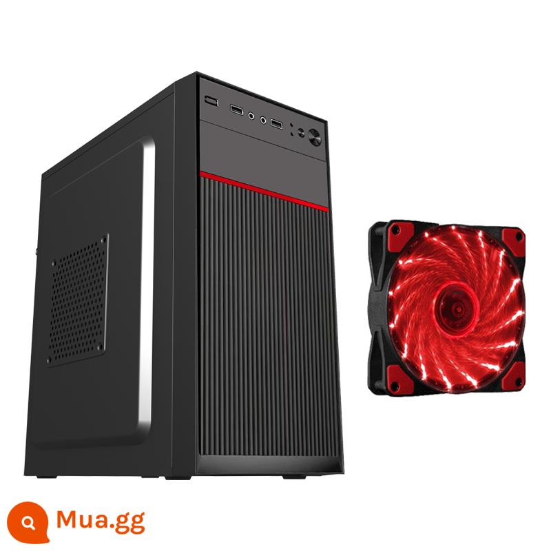 matx lắp ráp máy tính để bàn máy tính mini mini atx máy chủ nhỏ khung cung cấp điện thiết lập tự làm văn phòng kinh doanh máy chủ vỏ - Cơ hội 003+1 quạt đỏ 15 đèn