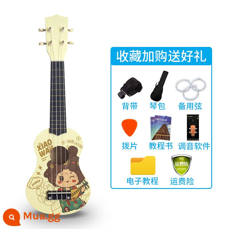 Đàn Ukulele cho trẻ em 21 inch hoạt hình nhỏ dễ thương Đàn Ukulele bé trai và bé gái người mới bắt đầu chơi đàn Ukulele - [Phong Cách Mới] Cô Gái Pipa [21 Inch]