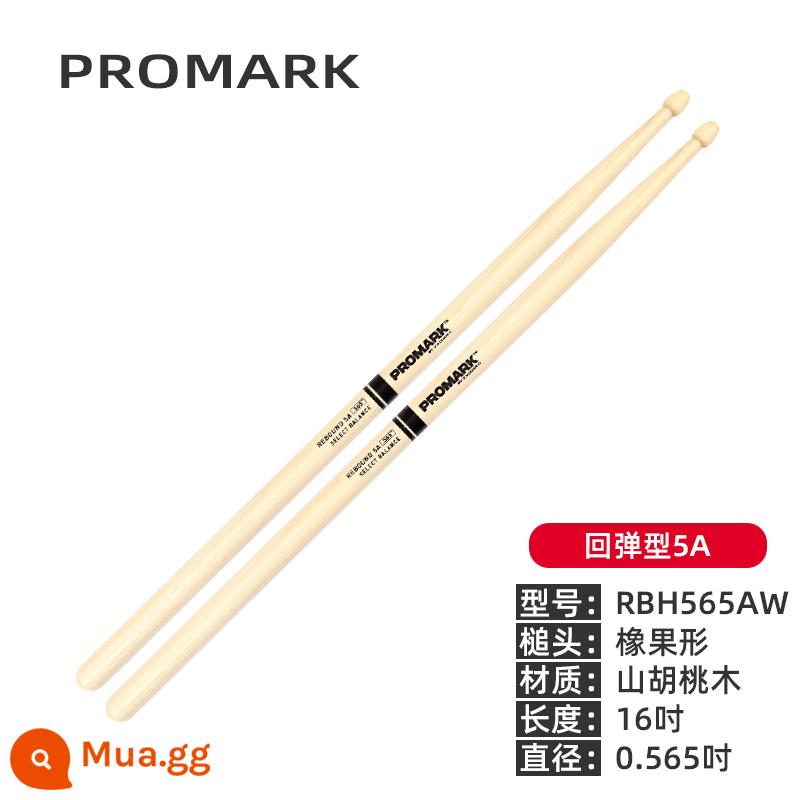 Dùi trống ProMark do Mỹ sản xuất 5a khung quả óc chó trống dùi trống 7a trống jazz trống búa dùi trống 5b gỗ nguyên khối - RBH565AW