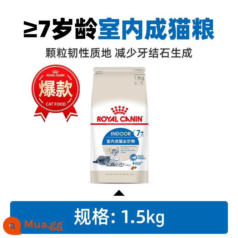 Thức ăn cho mèo Royal dành cho mèo cao cấp trên 7 tuổi S27/1,5kg Thức ăn cho mèo trưởng thành đa năng trong nhà với đầy đủ dinh dưỡng - Thức ăn cho mèo cao cấp 7 tuổi + tuổi S27/1,5kg