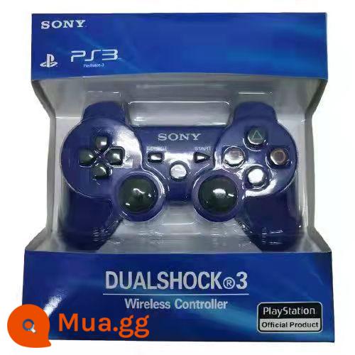 Tay cầm ps3 mới rung kép PC tay cầm máy tính USB wireless tay cầm chơi game 360 máy tính tay cầm PS3 - Màu xanh lam [đi kèm cáp dữ liệu + nắp rocker]