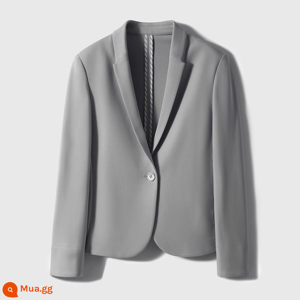 [Mô hình phúc lợi cho người hâm mộ] Phiên bản của Chúa ~ 0 Áo khoác blazer mỏng đi làm co giãn thoải mái - Màu xanh xám sương mù.