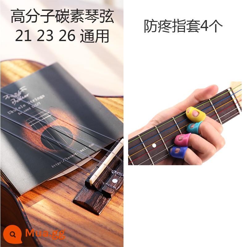 Bosen Ukulele Bộ dây đàn Ukulele carbon nylon 1-4 dây Bộ dây Ý Dây đàn Ukulele - Dây carbon + cũi 4 ngón