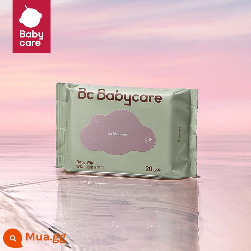 khăn mặt babycare gấu khăn bông mềm khăn bbc cotton mềm mại cho bé sơ sinh đặc biệt khô và ướt kép công dụng - 20 gói khăn ướt di động