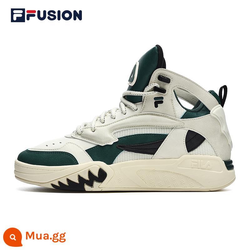 Fila Fusionfila Giày nam nam Giày văn hóa Giày bóng rổ văn hóa 2022 Mùa đông Middle Tube Sports Giày thể thao Desperado - Bạch Tuyết/Vườn bách thảo đầu tiên Green-PB