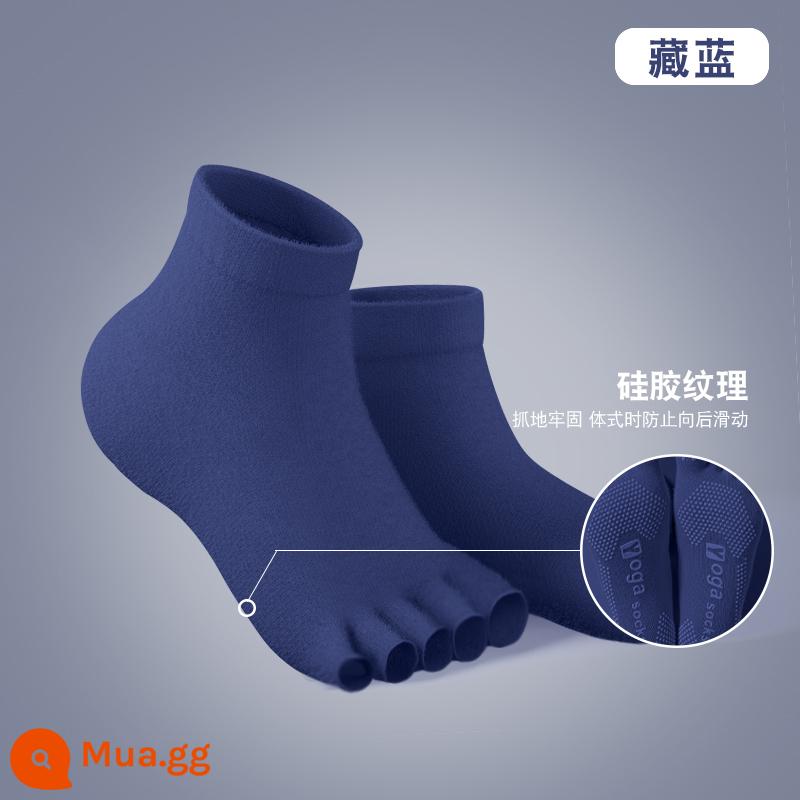 Vớ Yoga Professional Anti -slip Nữ Five -finger Yoga SOCKS BẮT ĐẦU BẮT - Xanh navy - hở ngón [size phổ thông]