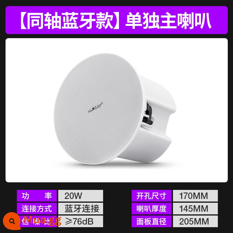 Xianke Giọng nói thông minh không dây Bluetooth Trần phát sóng âm thanh Loa trần treo Loa trần Nhúng trong nhà Nhà thương mại Phòng khách đặc biệt Xung quanh trung tâm mua sắm Nền cửa hàng Phòng ăn âm nhạc - [Mẫu Bluetooth] Loa chính đồng trục