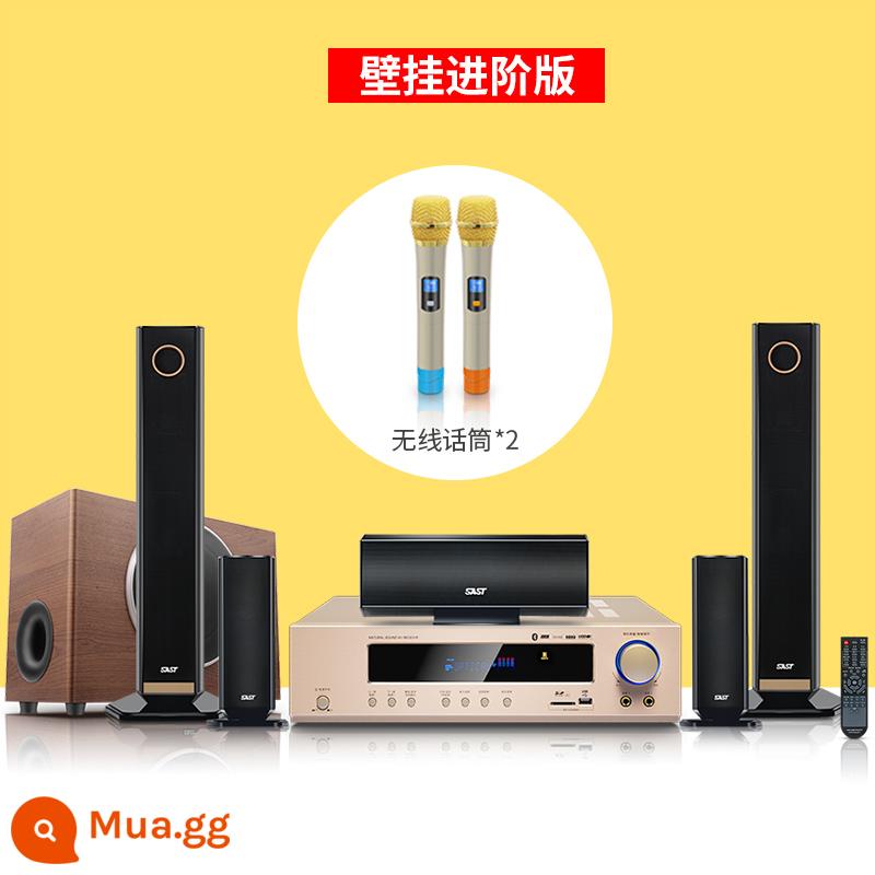 Xianke A25 surround 5.1 bộ âm thanh rạp hát tại nhà phòng khách với loa khuếch đại loa siêu trầm K song TV - Phiên bản cao cấp dành cho rạp hát tại nhà treo tường