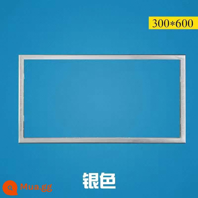 Khung chuyển đổi giấu khung chuyển khung tích hợp trần gỗ PVC tấm thạch cao trần treo Yuba panel ánh sáng 30x30x60 - 30*60 khung chuyển đổi bạc